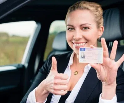 A citizen of ohio got his driver license and took a picture of holding it